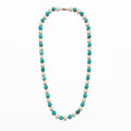 Collar de Perlas y Turquesas Facetadas - 75 cm